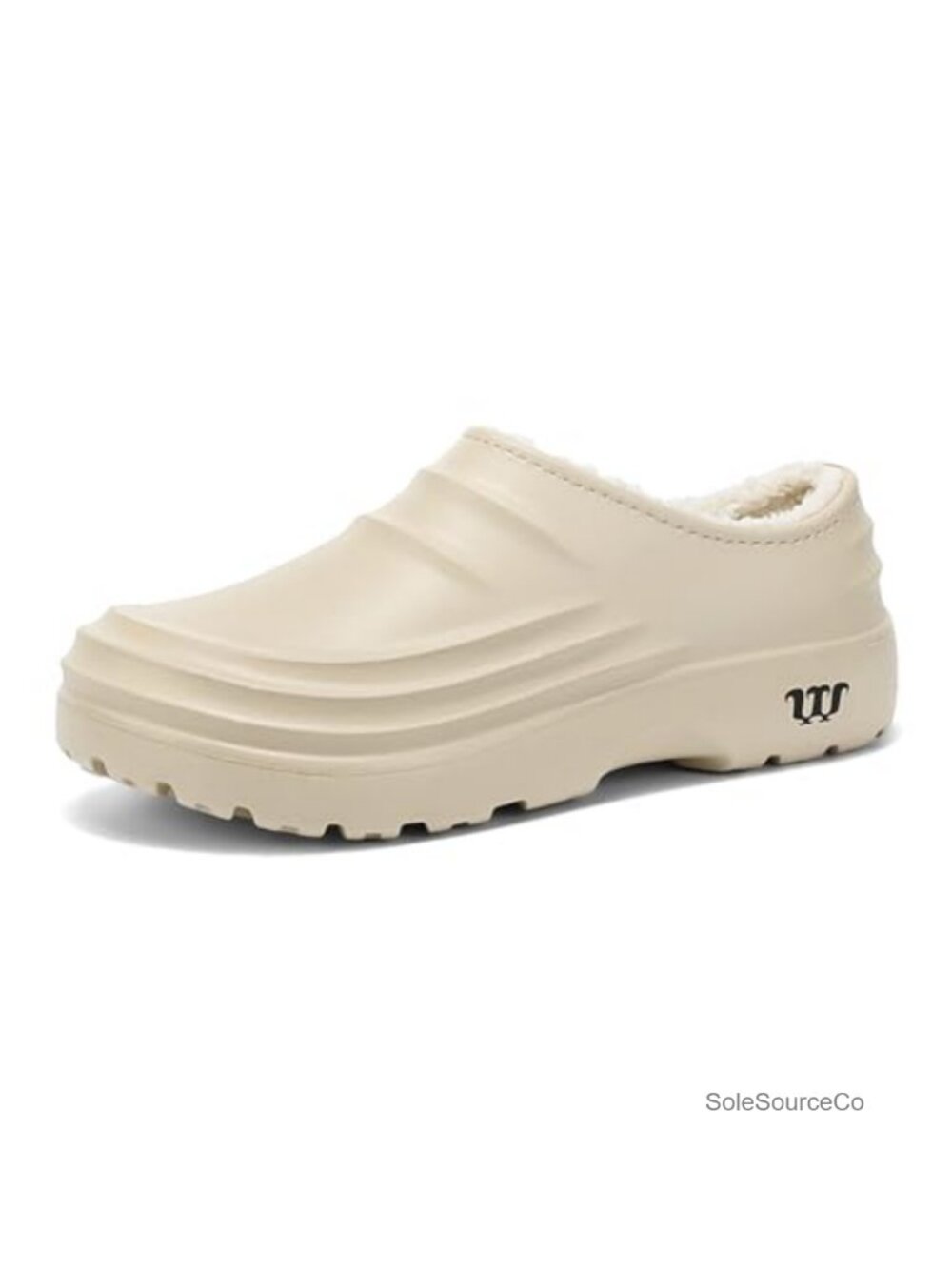 Women's Faux Fur Lined Waterproof Garden Clogs Non-Slip Winter Slippers